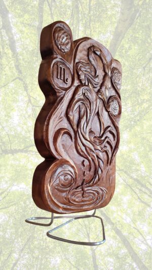 Scorpio-zodiac-sign-one-sided-relief-woodcarved-sculpture-by-SVETOSLAVCarving (3)